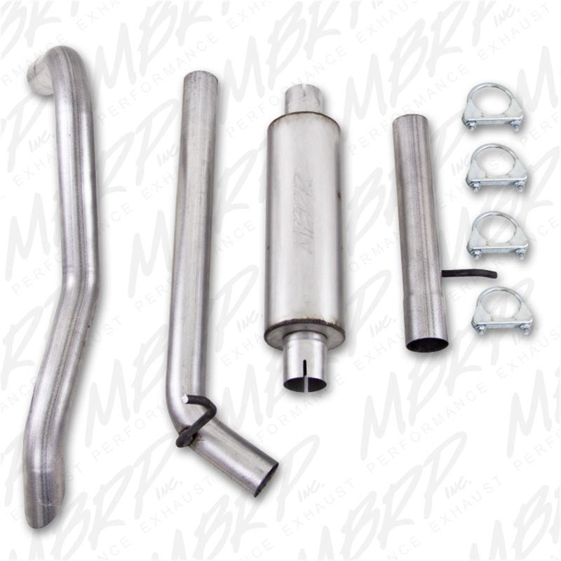 MBRP Armor Lite Series Cat Back Exhaust System for Jeep Wrangler 3.8L V6 (2007-2011)
