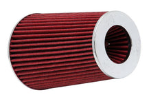 Load image into Gallery viewer, K&amp;N Engineering Universal Air Filter Chrome Round Tapered Red - 4 Inch Flange ID