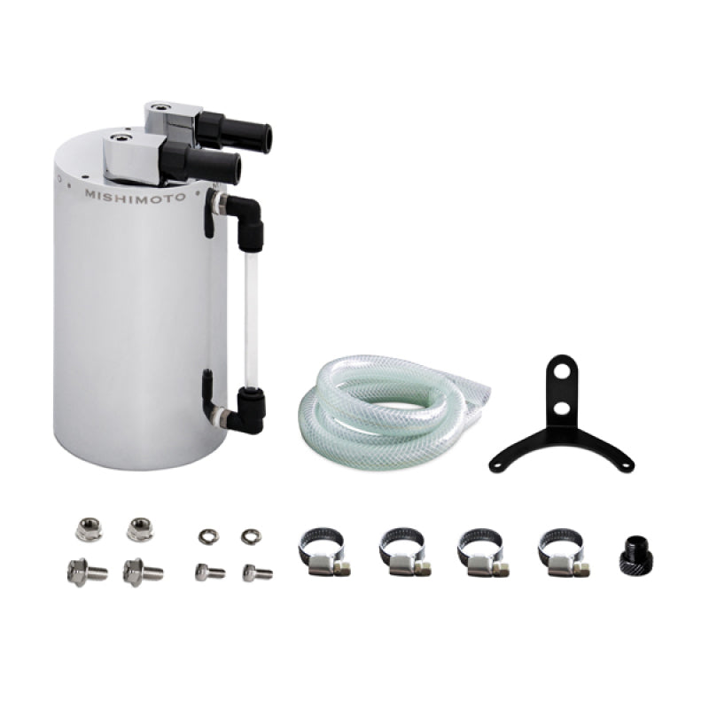 Mishimoto Large Aluminum Oil Catch Can Part No. misMMOCC-LA for Automotive Performance Enhancement