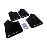 Rally Armor UR Series Black and White Logo Mud Flaps for Subaru Impreza 2004-2007
