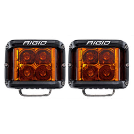 Rigid Industries D-SS Spot Light with Amber PRO Lens * Dual Side-Shooter for Enhanced Visibility