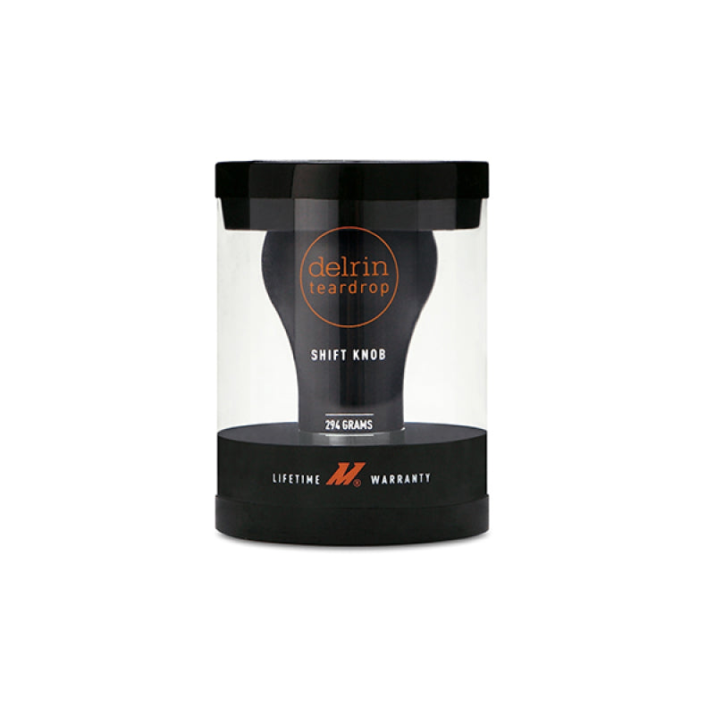 Mishimoto Teardrop Shift Knob - Black, 2-Piece Stainless Steel and Thermoplastic Design