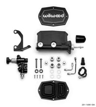 Load image into Gallery viewer, Wilwood Compact Tandem Master Cylinder 7/8 inch Bore with Bracket and Valve - Black - Part #wil261-14961-BK