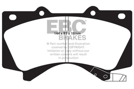 EBC ED91815 Extra Duty Front Brake Pads for Toyota Tundra and Land Cruiser