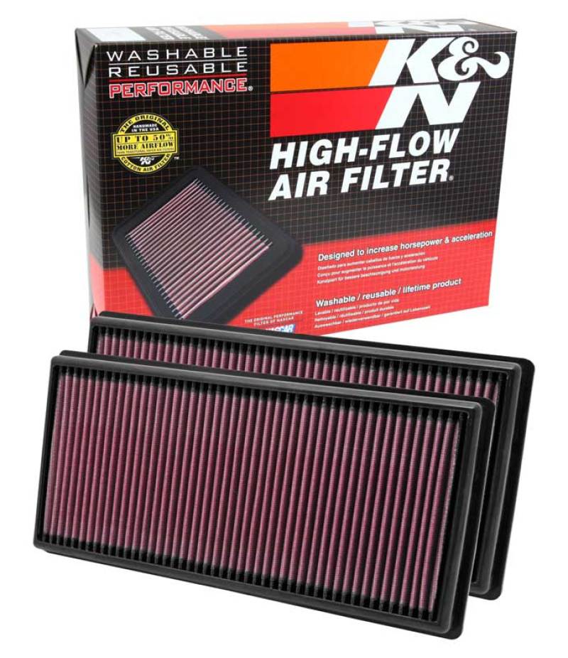 K&N Replacement High-Flow Air Filter for Land Rover LR4 and Range Rover Sport - Part No. KNN33-2446
