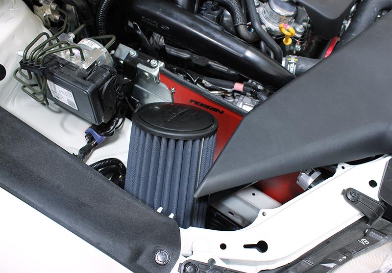 Perrin Performance Cold-Air Intake with Heatshield for 2015-2018 Subaru WRX - Red
