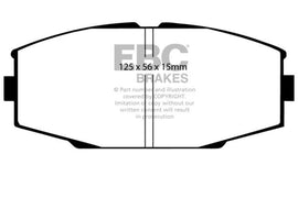 EBC DP4610R Yellowstuff Front Brake Pads for 1986-1992 Toyota Supra
