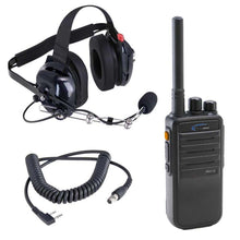 Load image into Gallery viewer, Rugged Radios Crew Chief H42 Spotter Headset and Handheld Radio Package - Blue by Rugged Radios