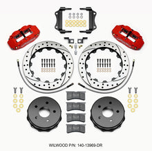 Load image into Gallery viewer, Wilwood Narrow Superlite 4R Rear Brake Kit with Drilled Red Rotors for 2007-2008 Jeep Wrangler