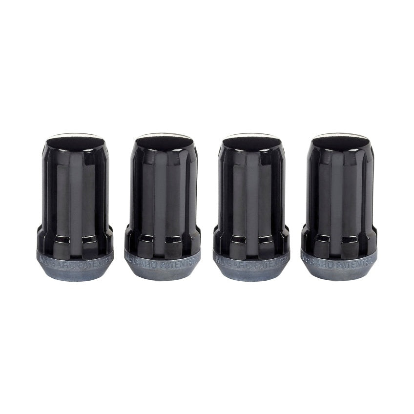 McGard SplineDrive Lug Nut Set for Aluminum Wheels - Black Cone Seat, M14 x 1.5 Thread - 4 Pack