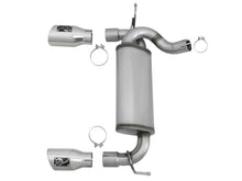 Load image into Gallery viewer, aFe Rebel Series 2.5-inch Dual Stainless Steel Axle-Back Exhaust System for Jeep Wrangler (2007-2018) with V6-3.6L / 3.8L Engine