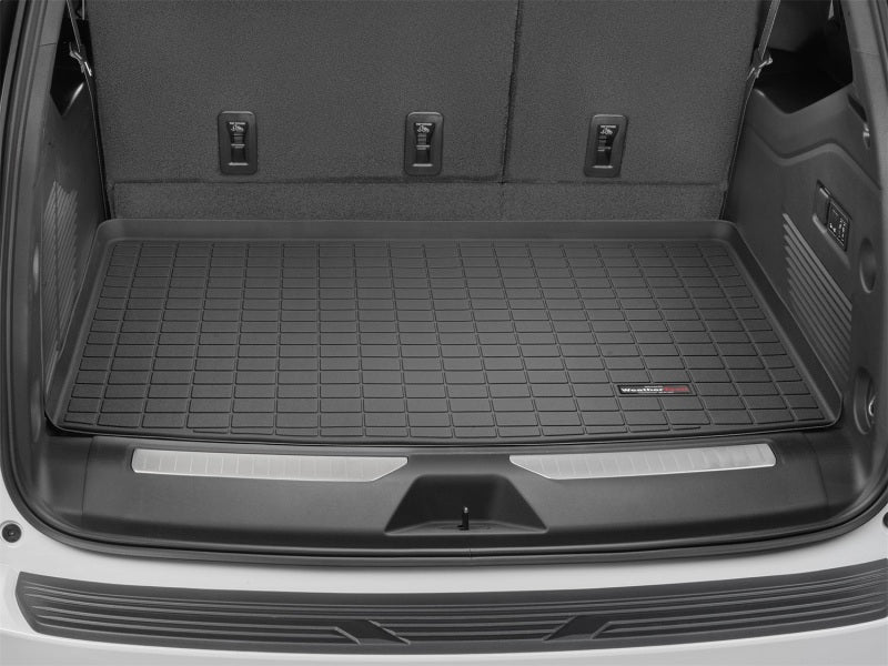 WeatherTech 2021+ Chevrolet Suburban Cargo Liner - Black with Bumper Protector