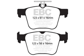 EBC Yellowstuff Rear Brake Pads for 2015-2019 Audi S3 * High-Performance Street and Track Use