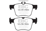 EBC Yellowstuff Rear Brake Pads for 2015-2019 Audi S3 * High-Performance Street and Track Use