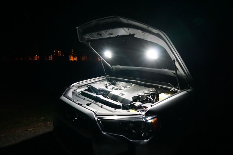 KC HiLiTES Cyclone 2-inch LED Universal Under Hood Lighting Kit with Dual Lights and Hardware