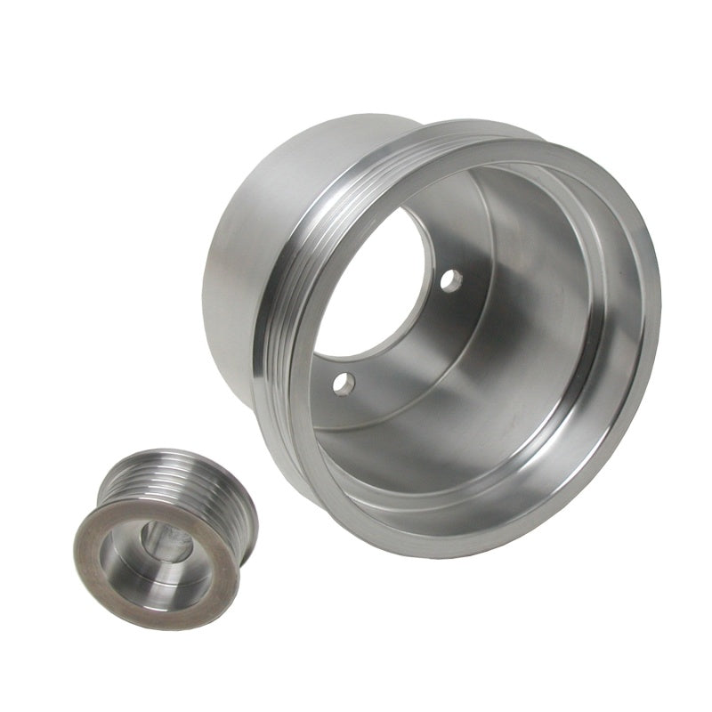 BBK 94-98 Mustang 3.8 V6 Underdrive Pulley Kit - Lightweight CNC Billet Aluminum