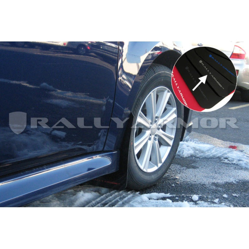 Rally Armor 10-14 Subaru Legacy Black UR Mud Flap with Silver Logo – Durable Polyurethane Mud Flaps for All-Weather Protection