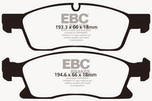 Load image into Gallery viewer, EBC 11+ Dodge Durango 3.6 Greenstuff Front Brake Pads * Heavy Duty Off-Road Brake Solution