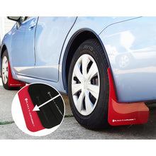 Load image into Gallery viewer, Rally Armor UR Mud Flap Set for 2012-2016 Subaru Impreza, Red with White Logo, Part Number RALMF22-UR-RD/WH