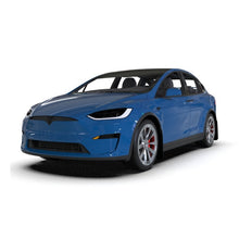 Load image into Gallery viewer, Rally Armor 22-26 Tesla Model X Black UR Mud Flap with Blue Logo - Durable Polyurethane Vehicle Protection