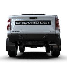 Load image into Gallery viewer, Rally Armor 23-25 Chevy Colorado ZR2 Black Mud Flap with White Logo - Durable Polyurethane Mud Guard