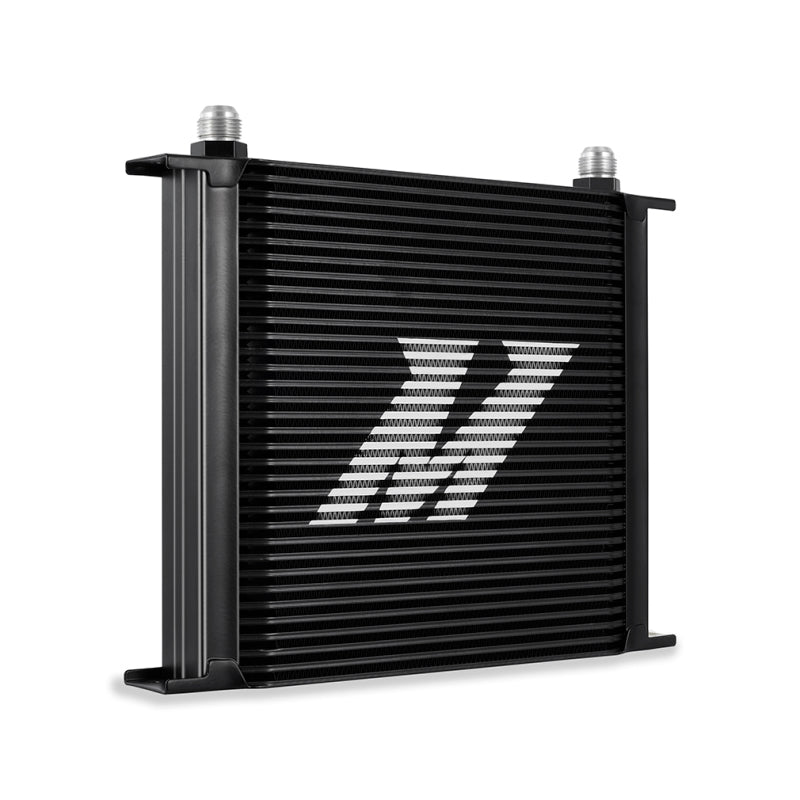 Mishimoto Universal 34-Row Oil Cooler - Black for Enhanced Engine Cooling