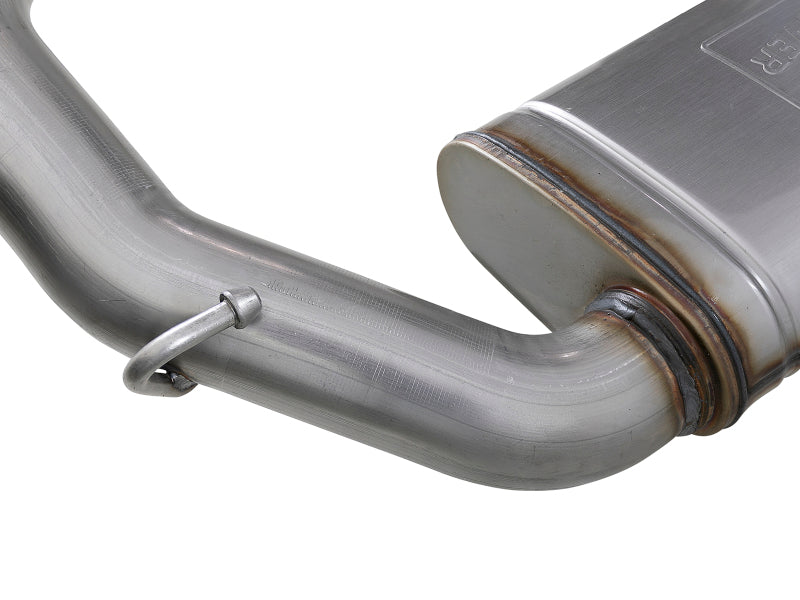 aFe MACH Force-Xp Hi-Tuck 3-Inch Axle-Back Exhaust System for Jeep Wrangler JL 2018-2020 with 2.0L/3.6L Engines
