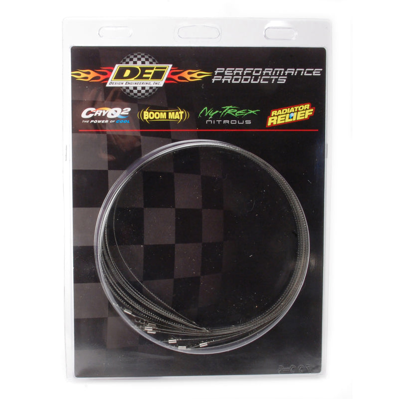 DEI Stainless Steel Positive Locking Tie 1/4 inch x 20 inch (10 Pack) for High Heat Applications