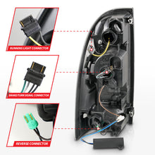 Load image into Gallery viewer, ANZO 05-15 Toyota Tacoma Full LED Tail Lights with Light Bar, Sequential Function, Black Housing, Clear Lens