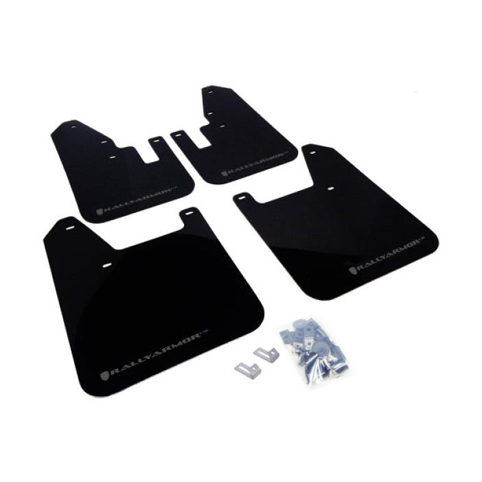 Rally Armor 98-02 Subaru Forester Black UR Mud Flap with Grey Logo