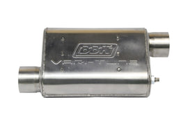 BBK VariTune 2.5-inch Offset/Offset Stainless Steel Performance Muffler – Fully Adjustable Sound and Power