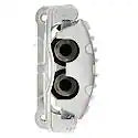 CQ Premium Disc Brake Caliper with Bracket Silver Aluminum Replacement - 18-B4799