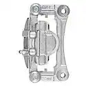 CQ Premium Disc Brake Caliper with Bracket - 18-B5104