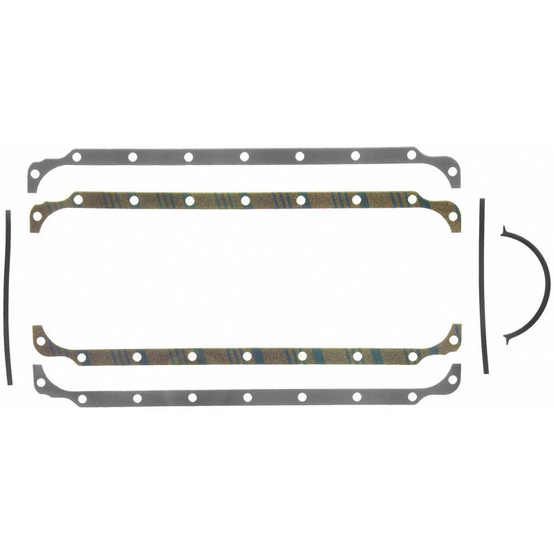 Fel-Pro 17991 Engine Oil Pan Gasket Set for V8 Engines - Reliable Multi-Piece Seal