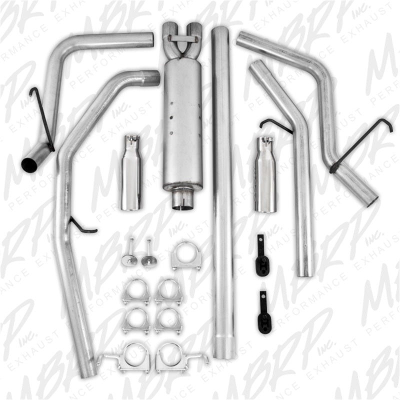 MBRP Armor Lite Series Cat Back Exhaust System for Dodge Ram 1500 2006-2008 with Dual Split Rear Exit
