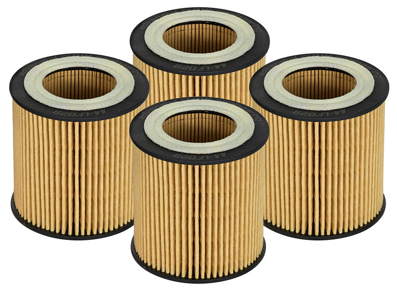 aFe Pro Guard D2 Oil Filter for BMW 2006-2019 Gas Vehicles (Part No. AFE44-LF029-MB) * 4 Pack