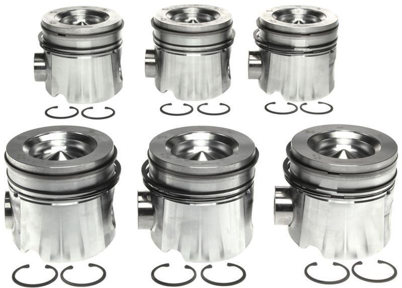 Mahle OE Cummins B 5.9L L6 Piston Set with Pistons (Set of 6) - Part Number mhl2243523020