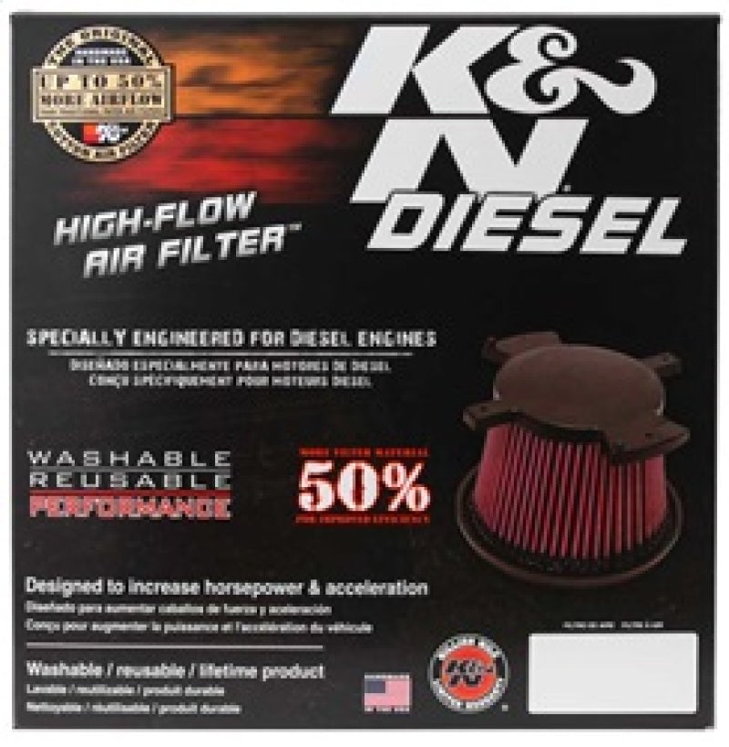 K&N Engineering 03-05 Dodge Pick Up 5.9L-L6 Drop-In High-Flow Air Filter