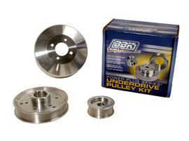 BBK 96-01 Mustang 4.6 GT Cobra Underdrive Pulley Kit - Lightweight CNC Billet Aluminum (3-piece Set)