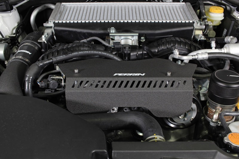 Perrin Performance Black Pulley Cover for 2022-2025 Subaru WRX (Part No. PSP-ENG-153BK)