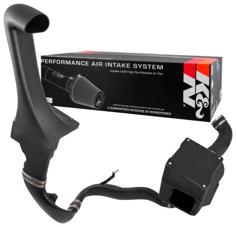 K&N Engineering 57-1573 Performance Intake Kit with Snorkel for 2012-2013 Jeep Wrangler 3.6L V6