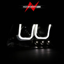 Load image into Gallery viewer, ANZO 2004-2008 Ford F-150 Projector Headlights with U-Bar Black Housing Pair - Clear Lens