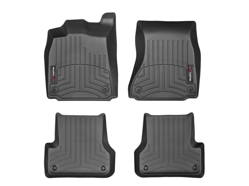 WeatherTech FloorLiner DigitalFit Front and Rear Floor Mats, Black - Part Number WET445641-443742