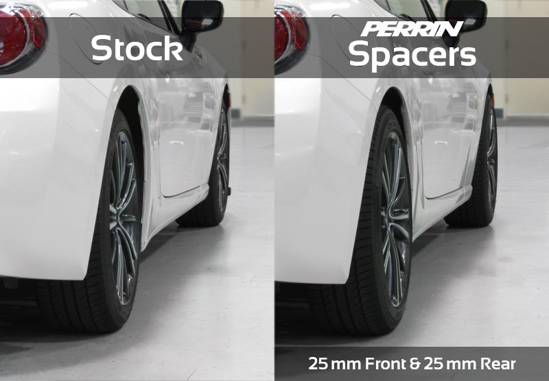 Perrin Performance 25mm Wheel Spacers for Subaru WRX, STI, BRZ & Toyota GR86 * 5x100 Bolt Pattern