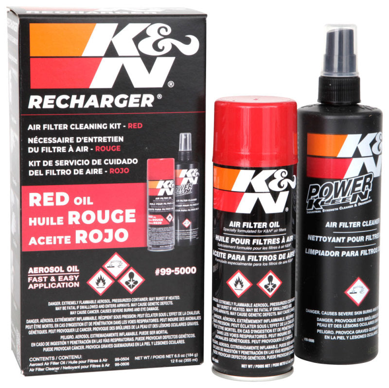 K&N Engineering Aerosol Oil Recharger Service Kit for Oiled Cotton Air Filters - Part Number KN99-5000
