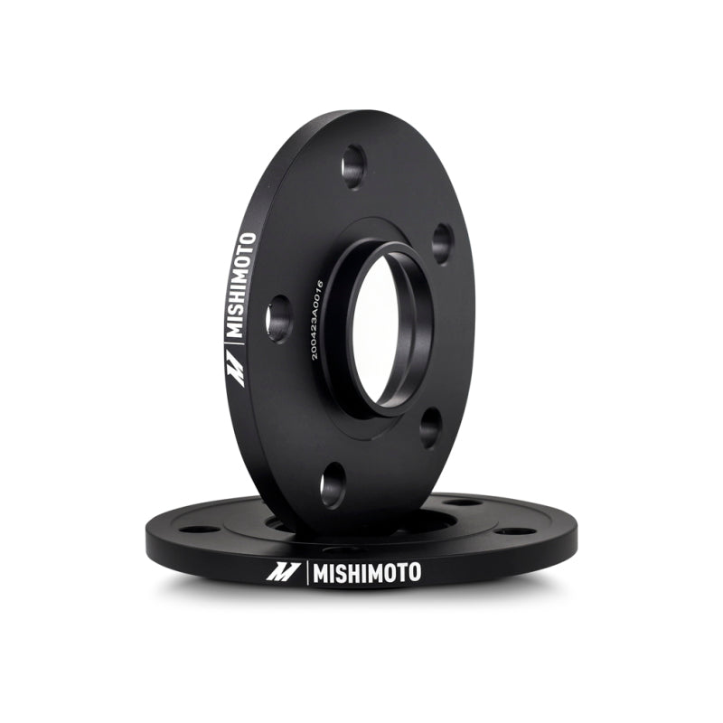 Mishimoto 10mm Hub-Centric Wheel Spacers, 5x120 Bolt Pattern, 64.1mm Center Bore, M14x1.5 - MMWS-013-100BK