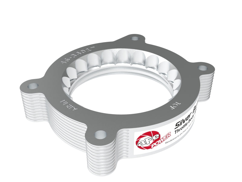aFe Silver Bullet Aluminum Throttle Body Spacer for Chevrolet Corvette C8 (2020-2025) * Improves Performance and Throttle Response