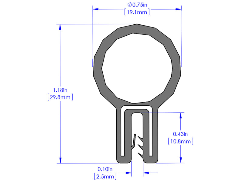 aFe MagnumFORCE Replacement Trim Seal Kit 3/4 inch Bulb for Cold Air Intakes
