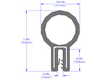 Load image into Gallery viewer, aFe MagnumFORCE Replacement Trim Seal Kit 3/4 inch Bulb for Cold Air Intakes