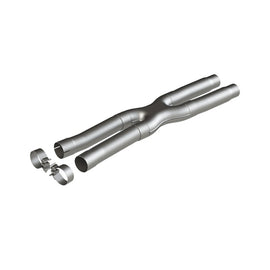 MBRP Armor Lite Series 2.5 Inch Resonator Delete X-Pipe for 2015-2019 Ford Mustang GT